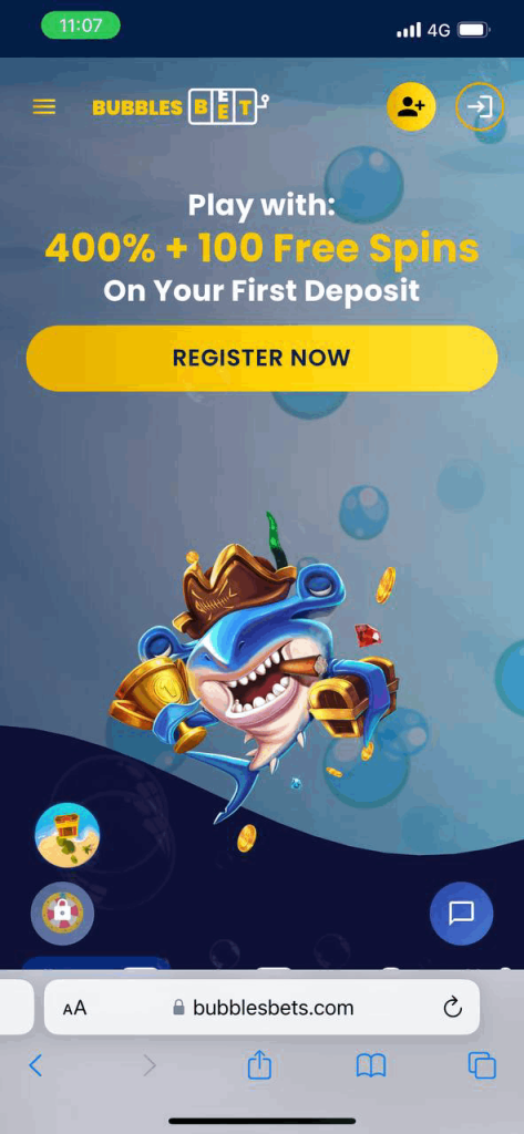 BubblesBet Casino Mobile