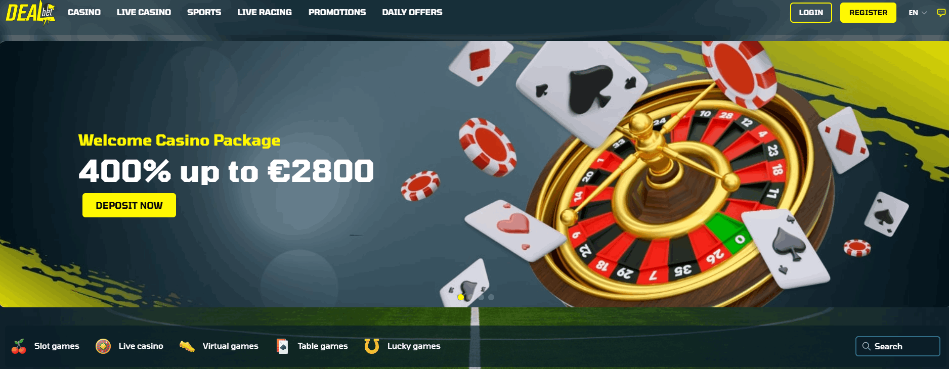 DealBet Casino Main
