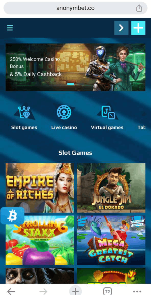 Anonym Bet Casino Mobile