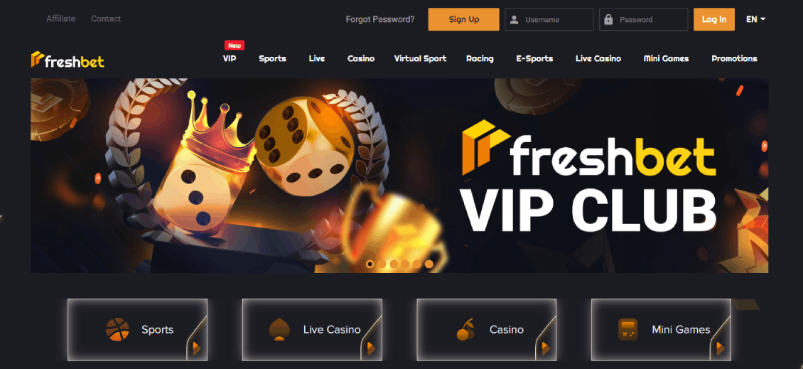 Freshbet Casino Main