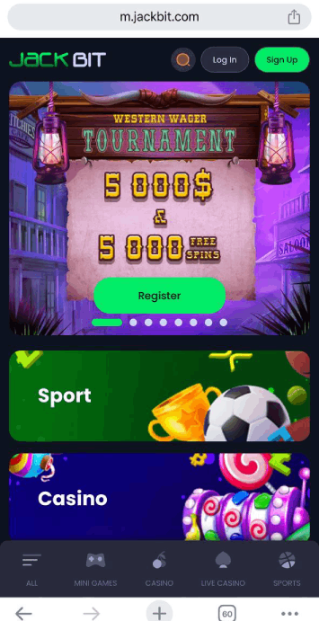 Jackbit Casino Mobile